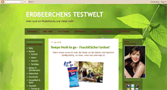Desktop Screenshot of erdbeerchen-testet.com